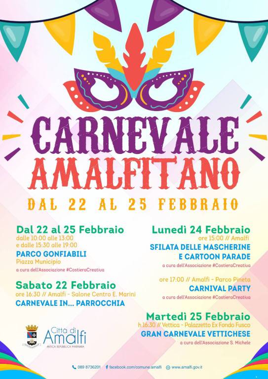 amalfi carnevale a misura di bambino