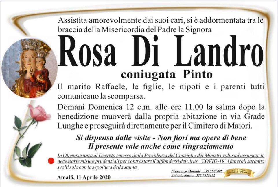 lutto rosa di landro