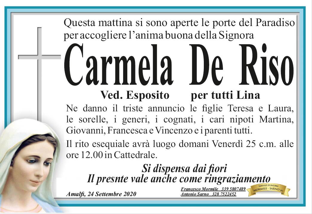 carmela de riso amalfi