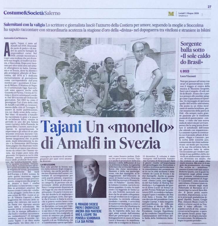 Tajani su Il Mattino