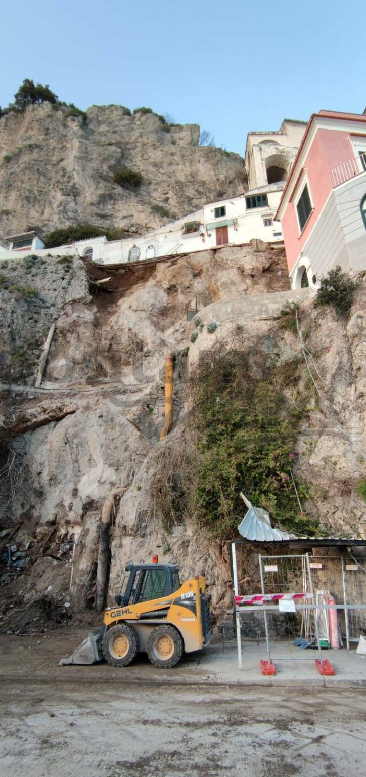 Amalfi liberata area frana 