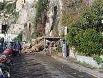 Crollo sulla strada ad Amalfi