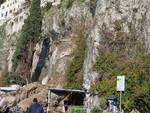 Crollo sulla strada ad Amalfi