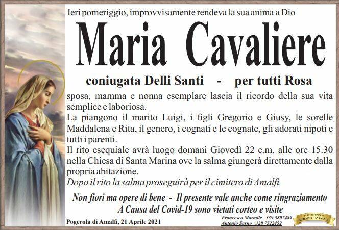 Lutto Maria Cavaliere