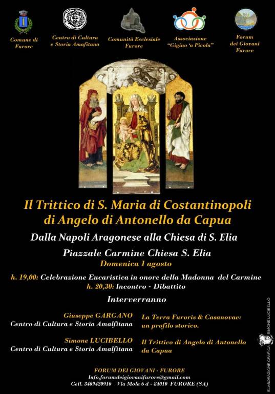 Furore, il convegno sul Trittico di S. Maria di Costantinopoli